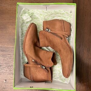 Sam Edelman Brown Leather Ankle Boots Size 6.5